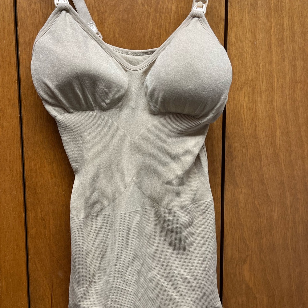 Nursing supportive Beige Tank Top